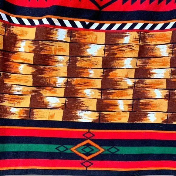 Vintage Sharon Young Shorts Tailored High Waisted Native American Folk Art Mom - Picture 8 of 11